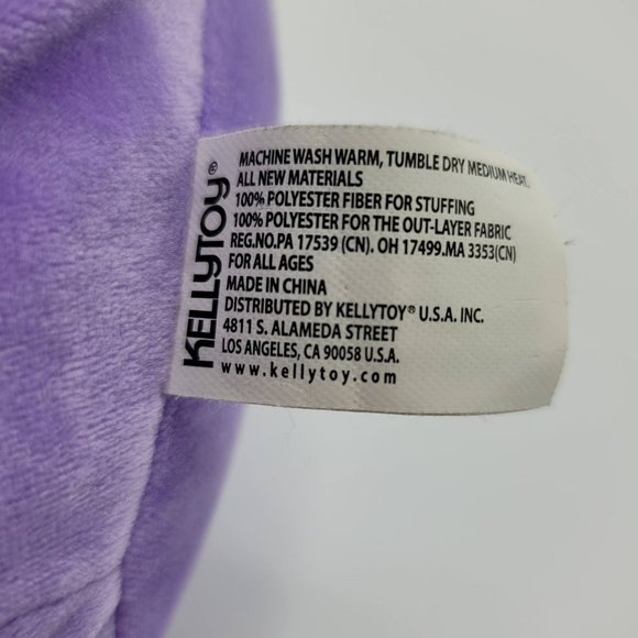 2/$15 Squishmallows Astrid Cow Unicorn Plush Purple 8" Tail Stuffed Kellytoy - Picture 7 of 9